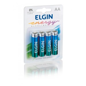 PILHAS ALCALINAS AA C/4  ELGIN